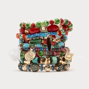 Frances Valentine Gotham Beaded Stacked Bracelet